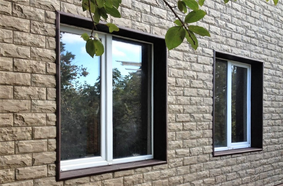 Фасадные панели Альта профиль камень серый