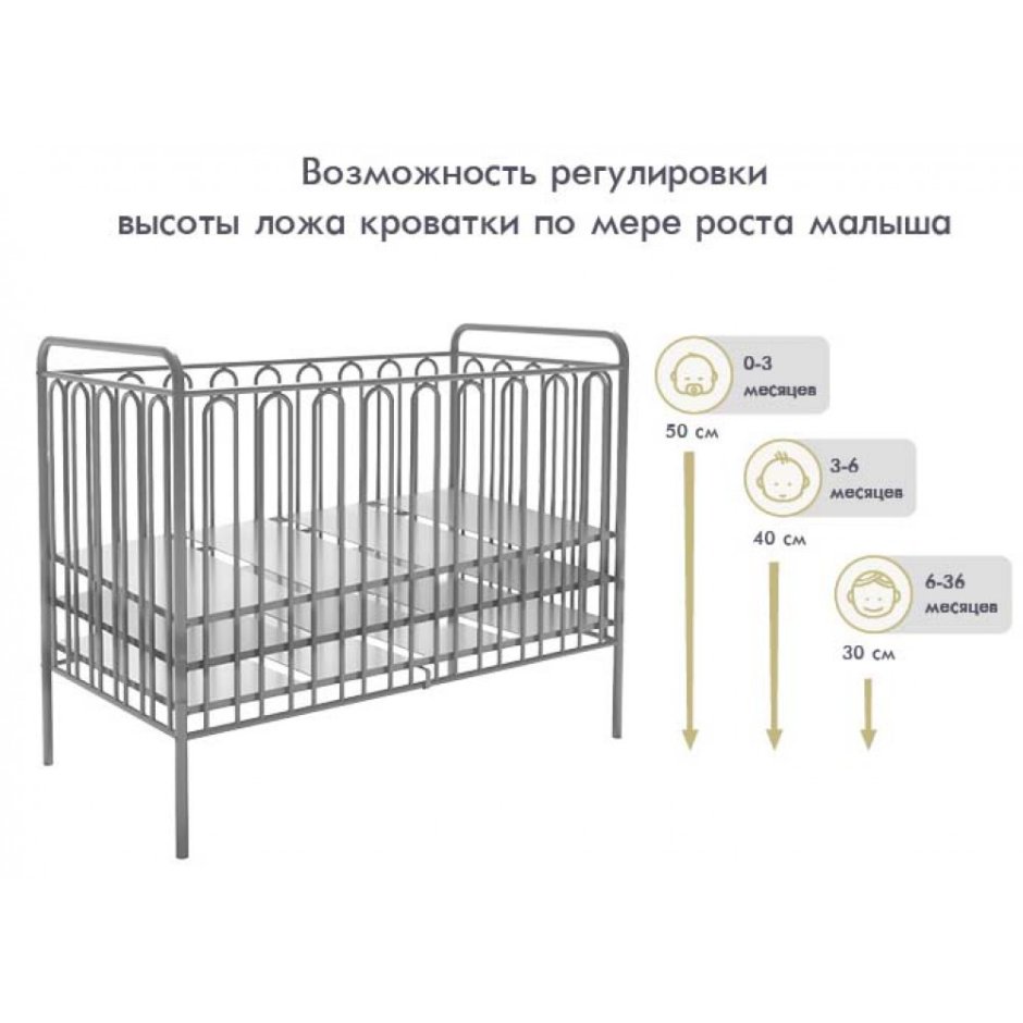 Детская железная кровать