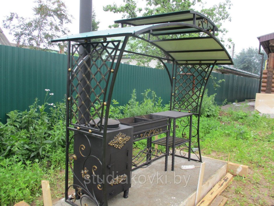 Мангал Витязь 2 с печкой под казан