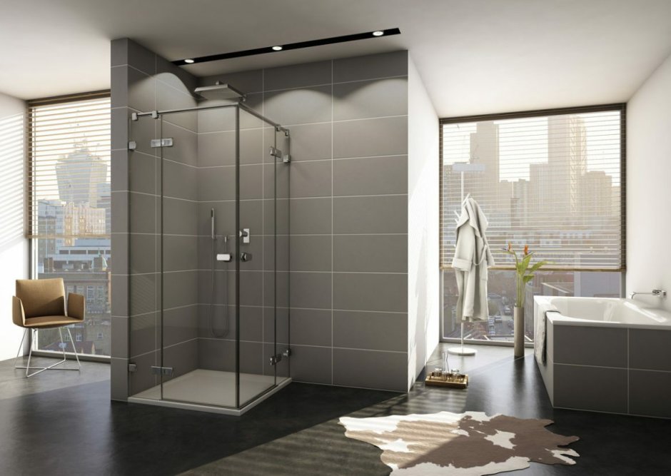 Стеклянные перегородки для душа