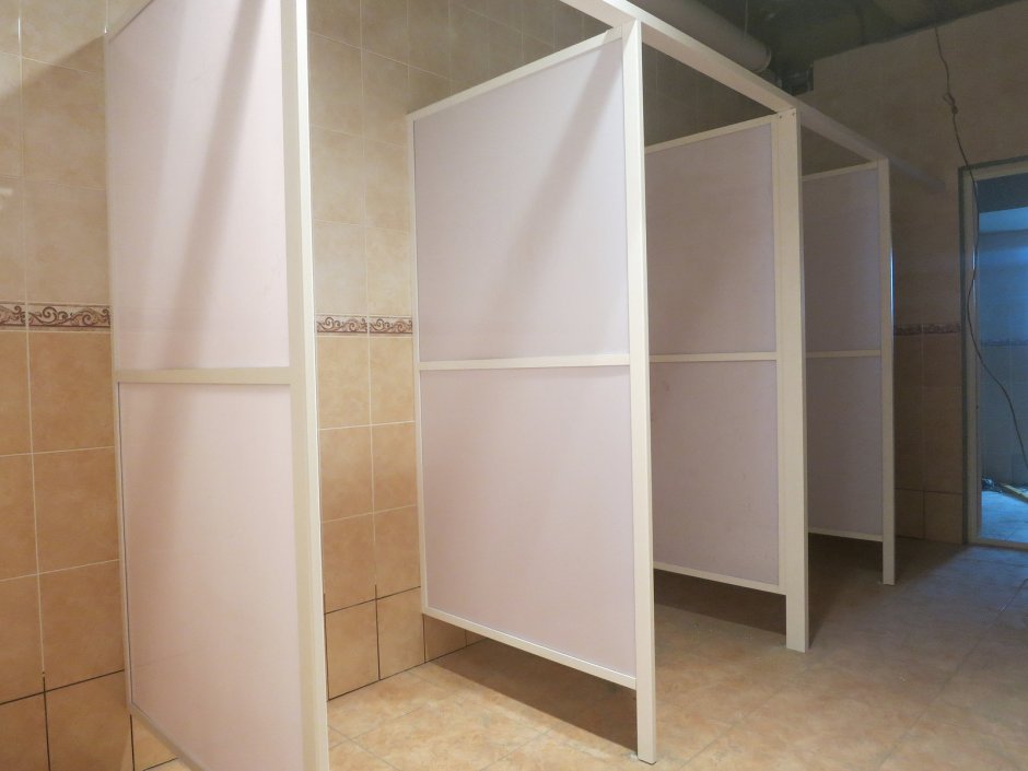 Перегородка душевая 1000х2000 общественные