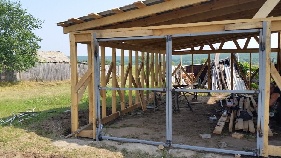 Каркасный дом с гаражом