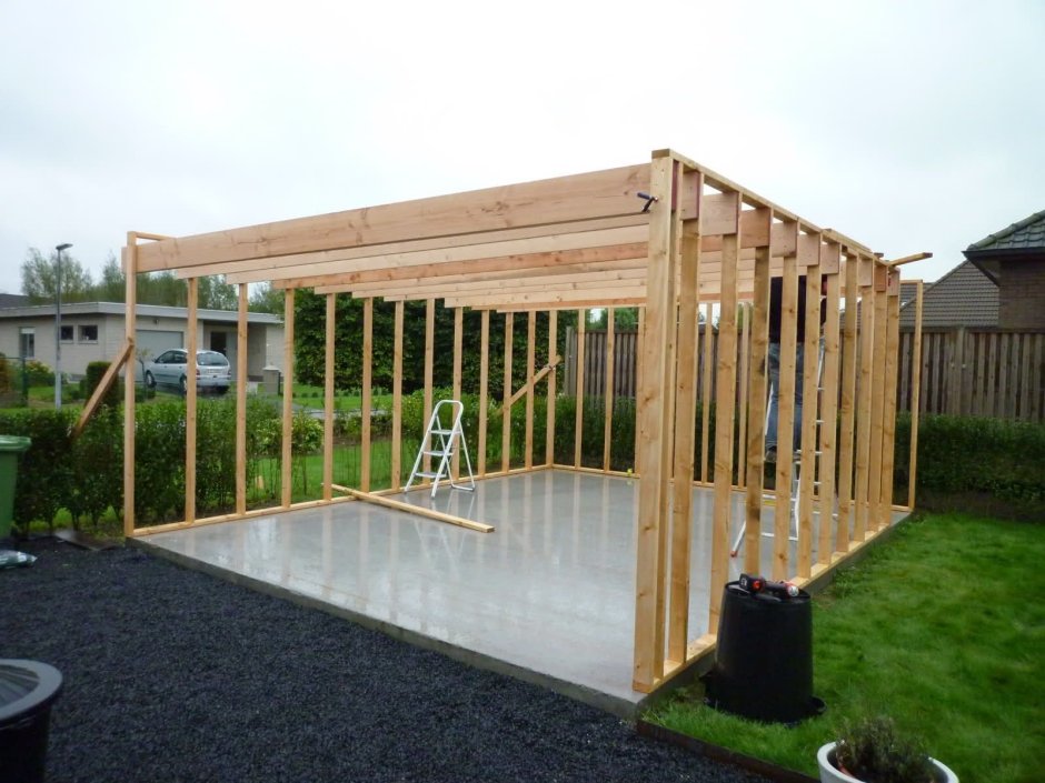 Каркасный гараж