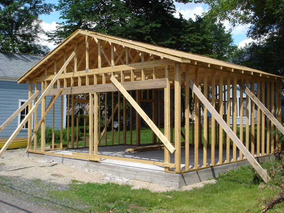 Гараж 6 на 6 каркасный