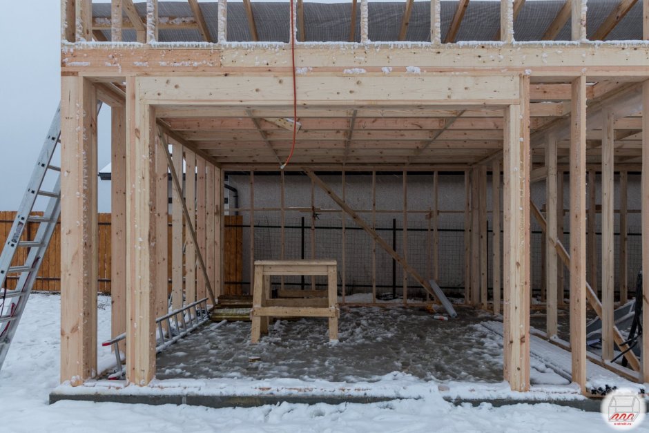 Каркасный гараж 5 на 8