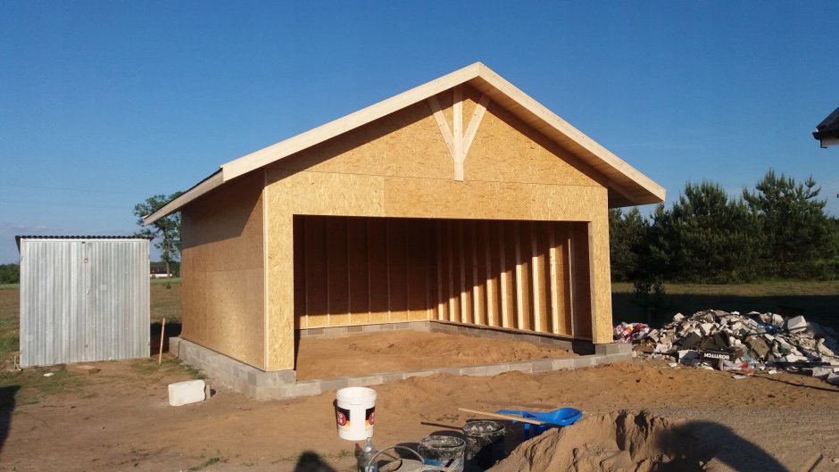 Каркасный гараж