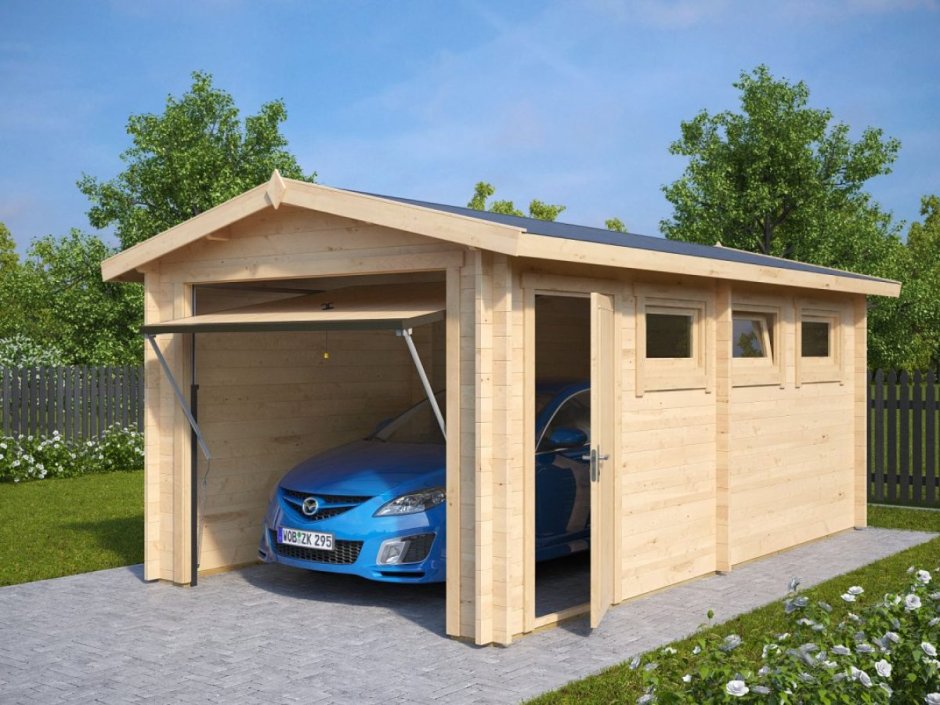 Обивка каркасного гаража