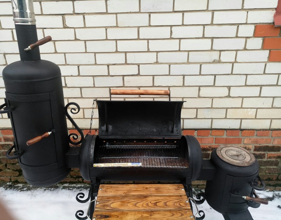 3 В 1 мангал коптильня барбекю