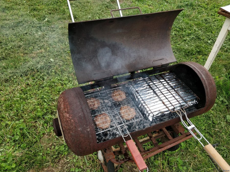 Мангал из ресивера