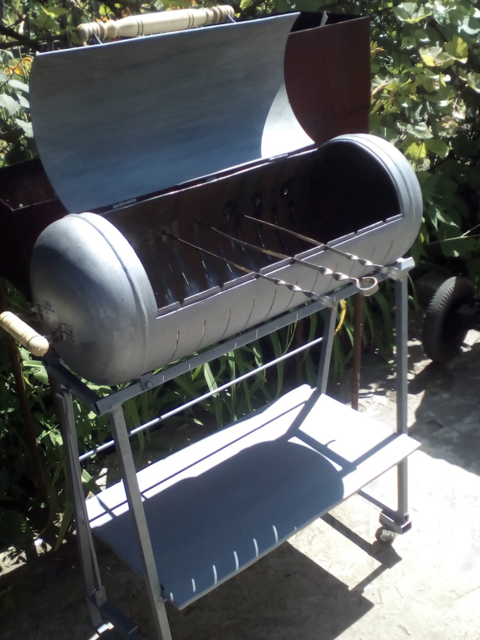 Барбекю из газового баллона 27л