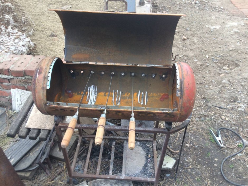 Мангал из ГАЗ баллона 50л