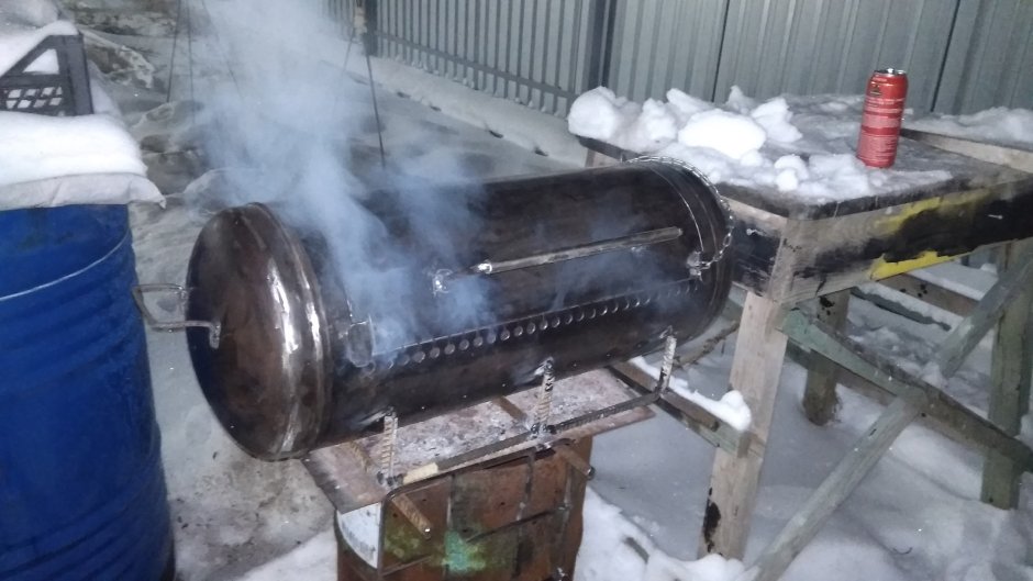 Мангал грузовик из баллона