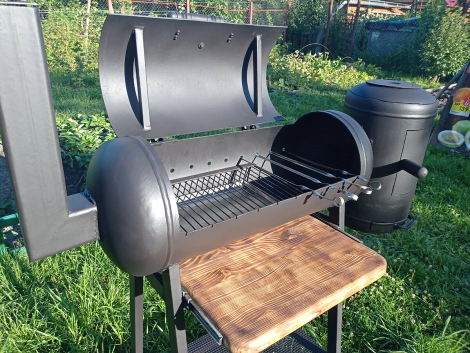 Мангал смокер из газовых баллонов