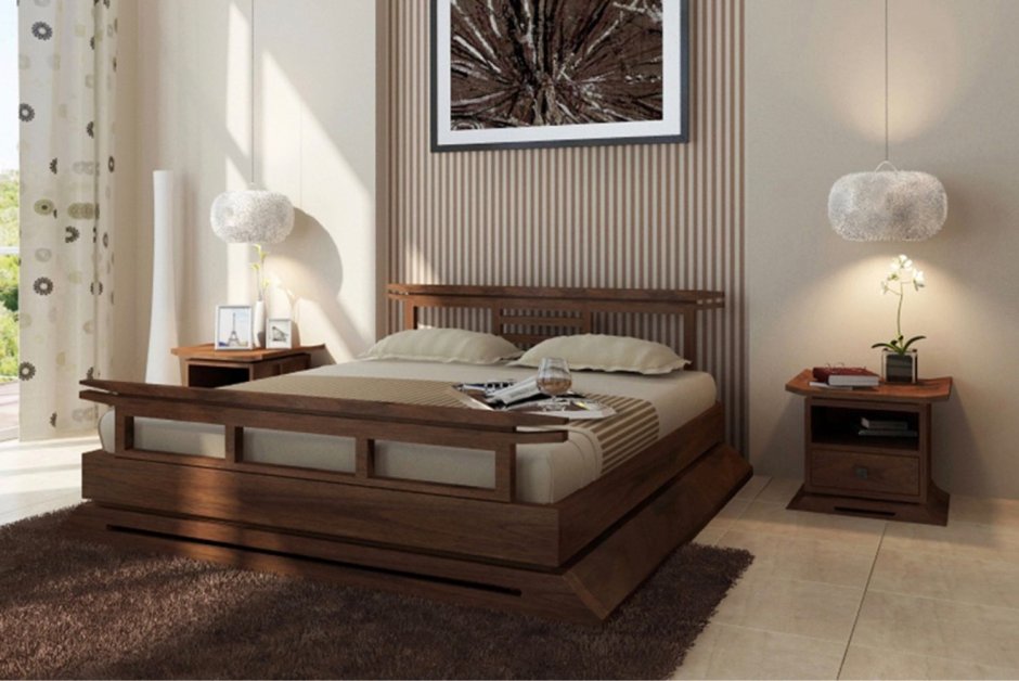 Кровать в японском стиле