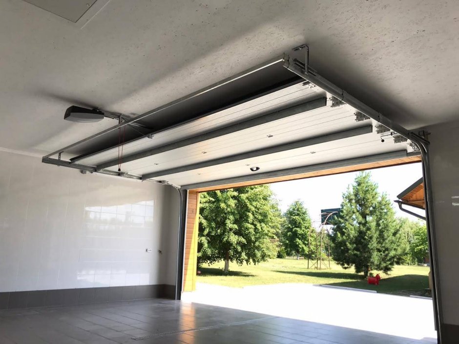 Схема гаражных ворот подъёмных