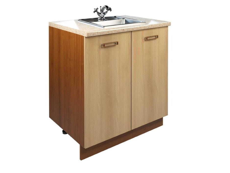Кухонный стол мойка Анна 72.80 2д орех светлый
