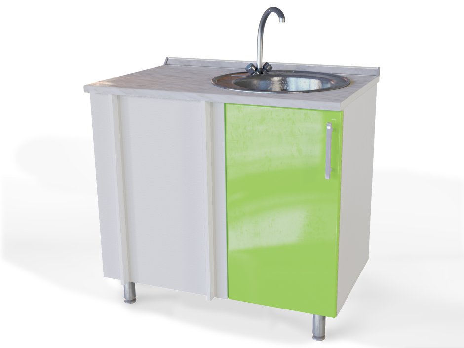 Угловая тумба под мойку 1000х500