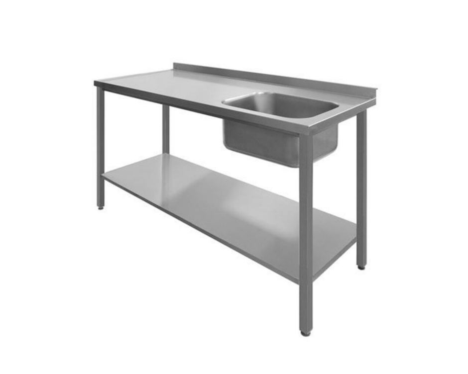 Ванна моечная 1 секц. ВМП-6-1-5 РЧ(500х500х300) краш.