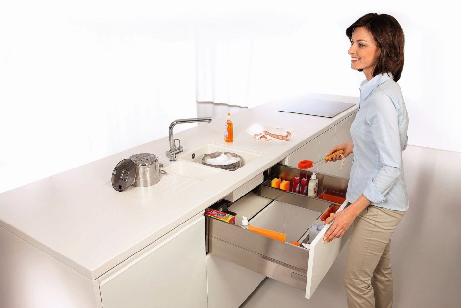 Blum под мойку 1 рейлингом