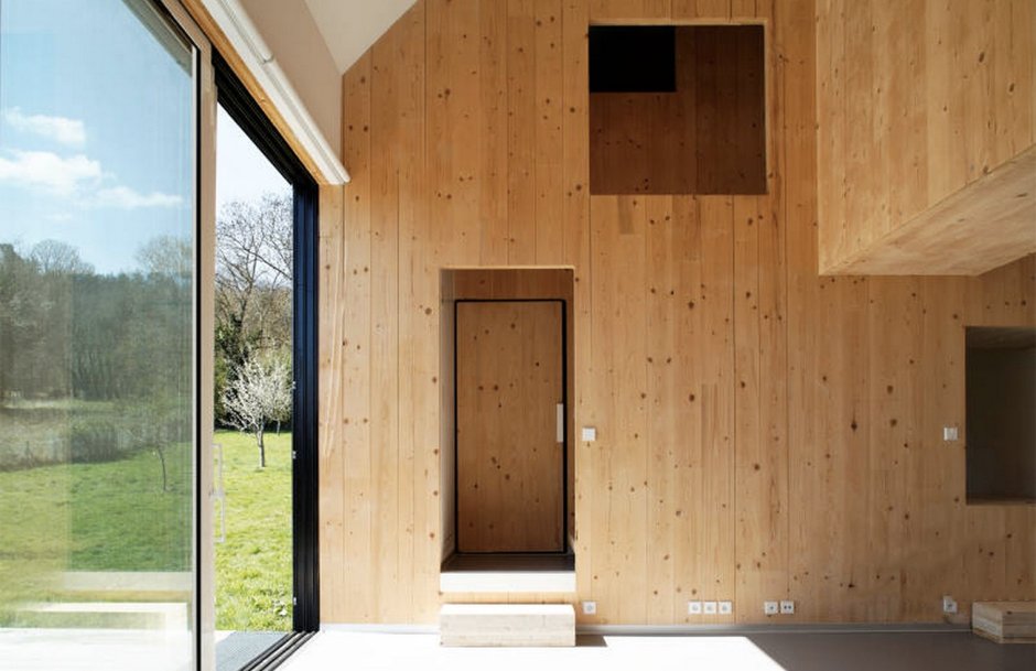 Дом из фанеры интерьер