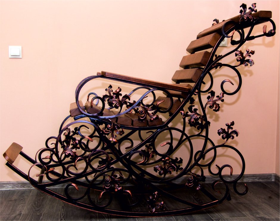 Кованые кресла качалки