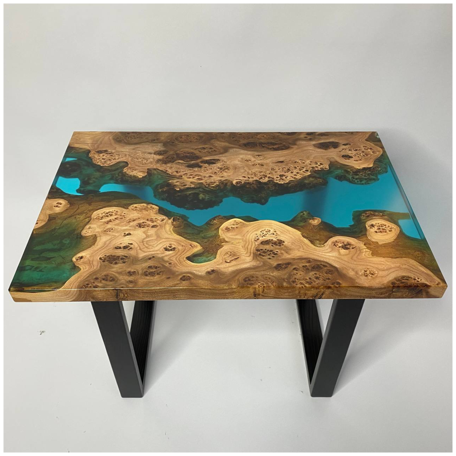 Стол эпоксидка и дерево