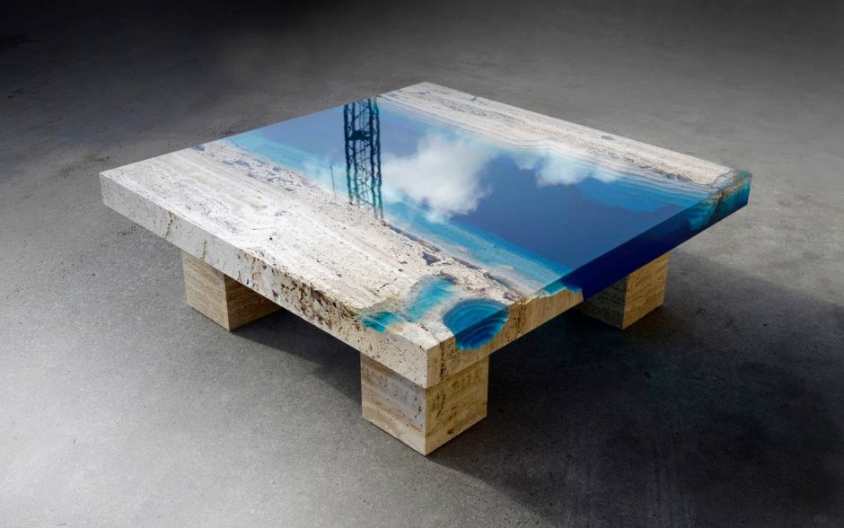 Lagoon Table by Alexandre Chapelin