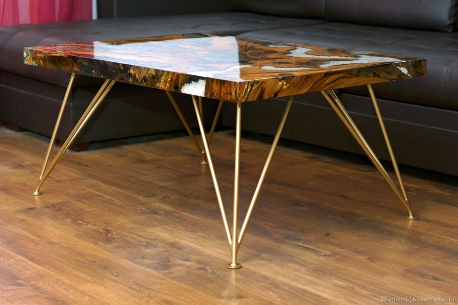 Классические журнальные столы из слэбов