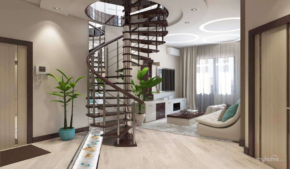 Современная планировка двухуровневых квартир
