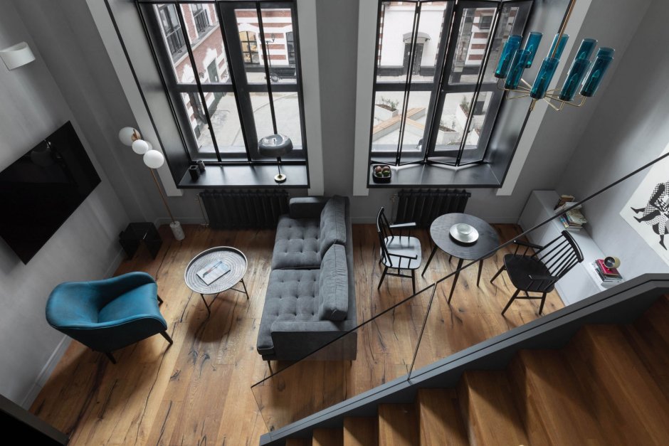 Двухуровневый лофт 37 кв м