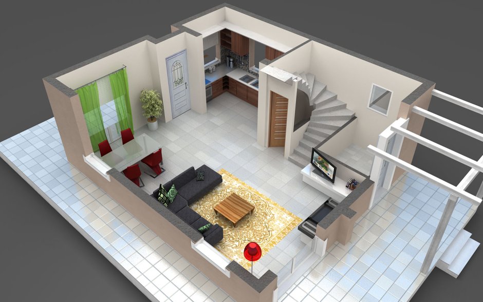 Двухэтажная квартира планировка