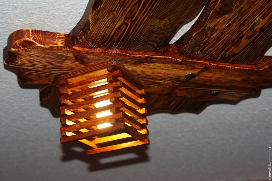 Люстра в стиле рустик