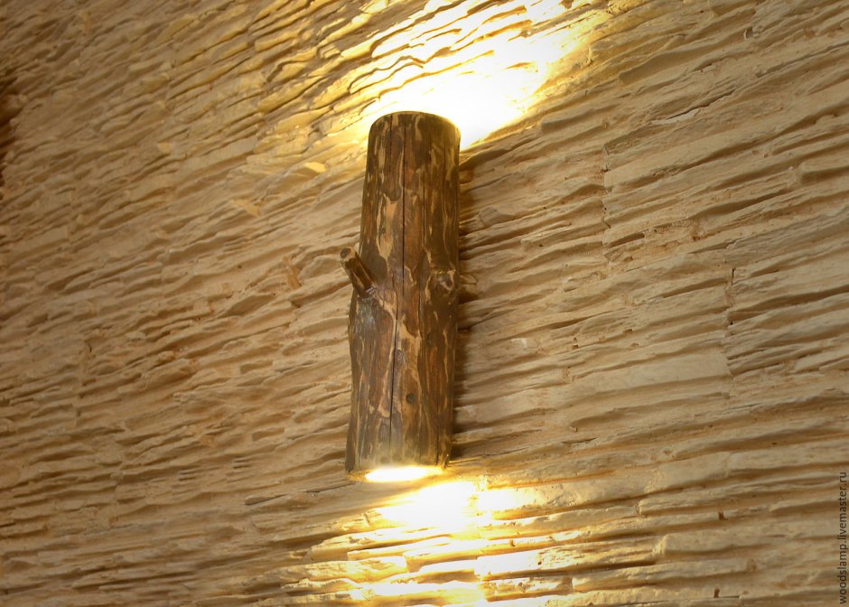 Деревянные линейные светильники