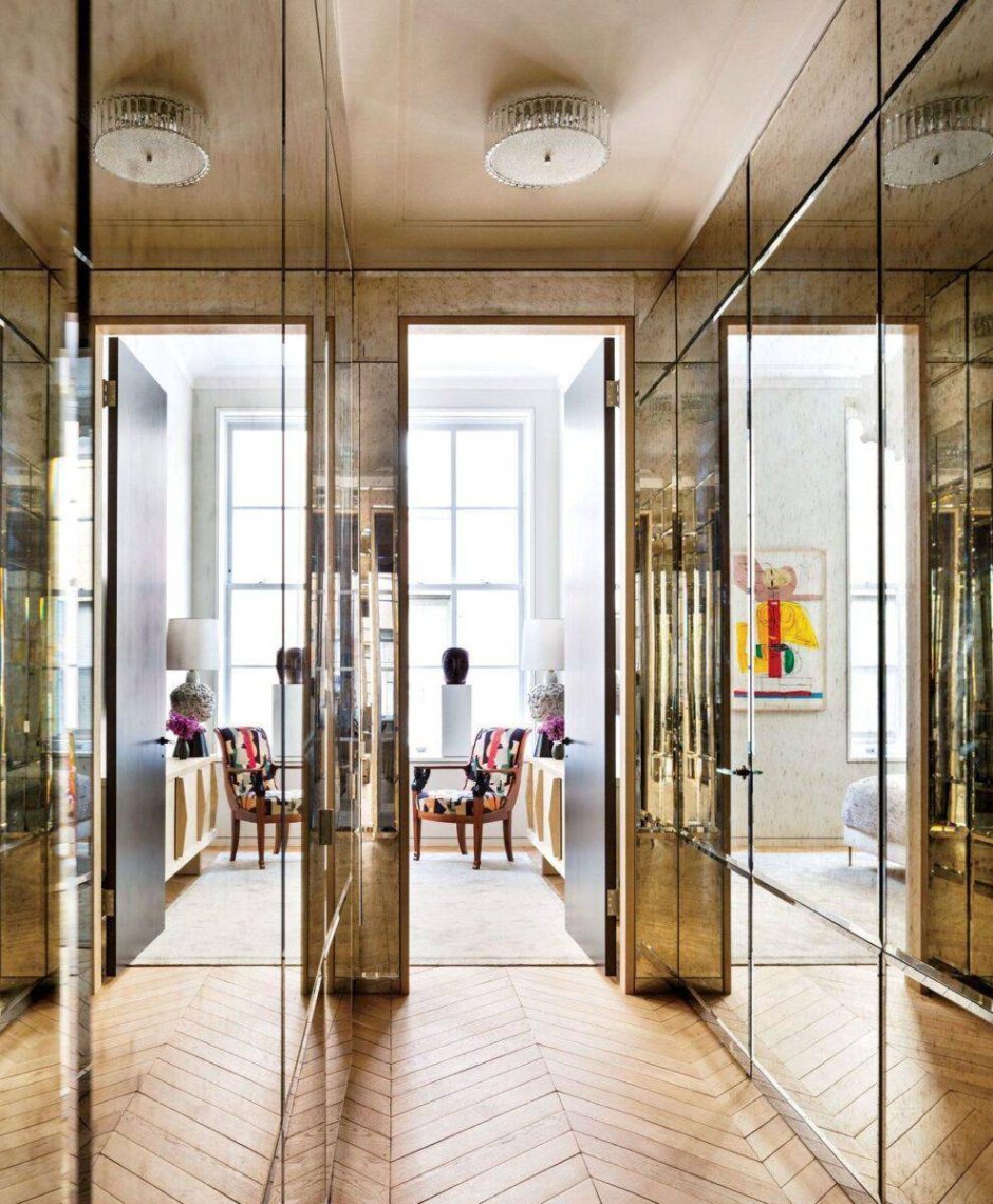 Зеркало в интерьере лофт