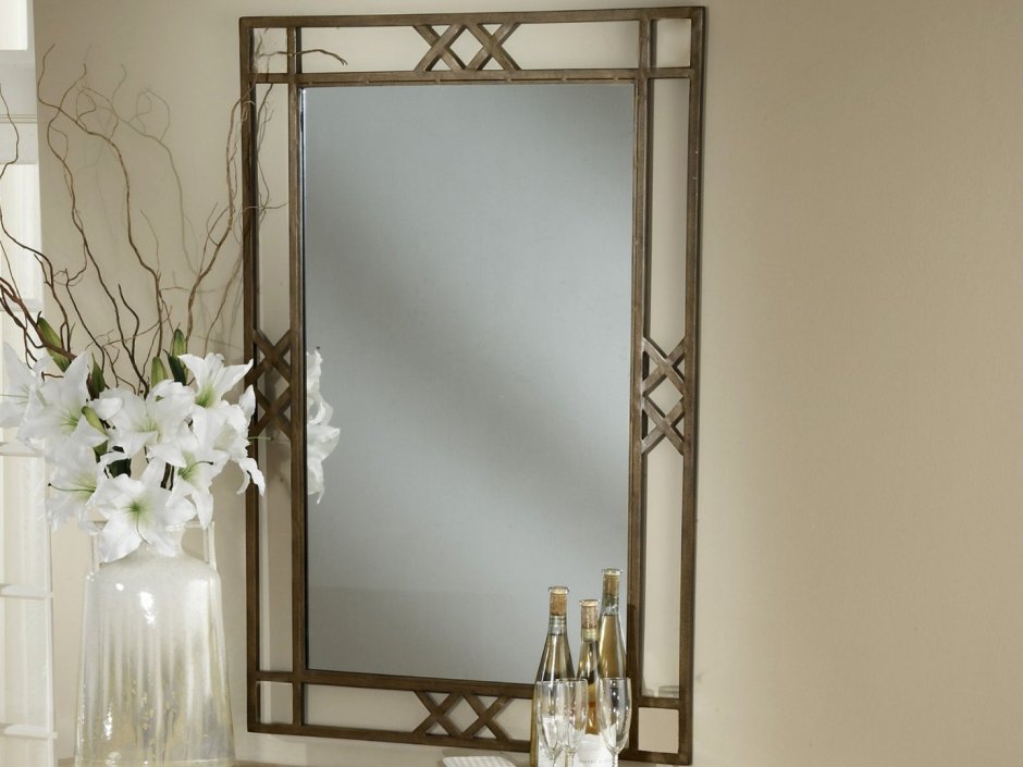 Хожаяв стиле лофт с зеркалом