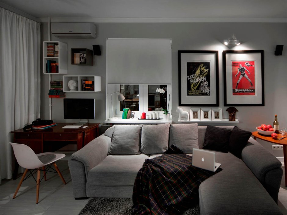 Интерьер однокомнатной хрущевки 30 кв.м