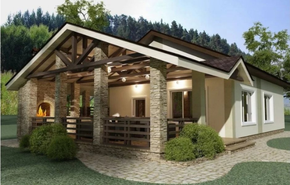 Баня-беседка-барбекю проекты