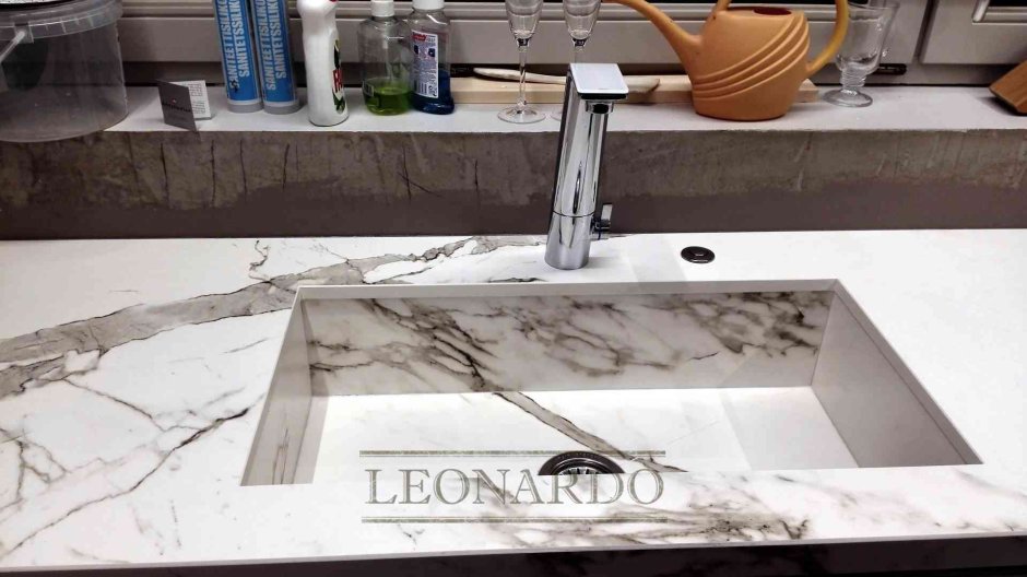 Раковина из керамогранита для ванной