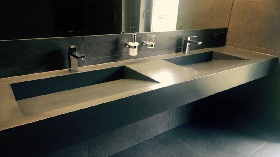 Раковина из бетона