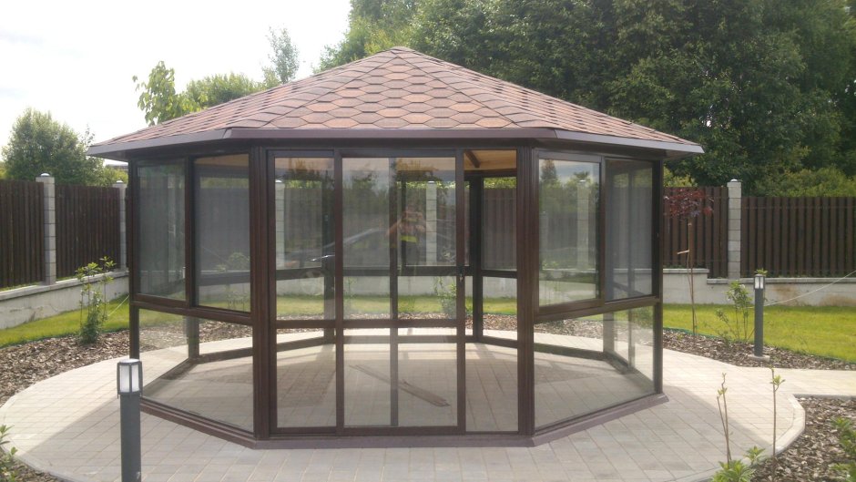 Раздвижные окна для беседки