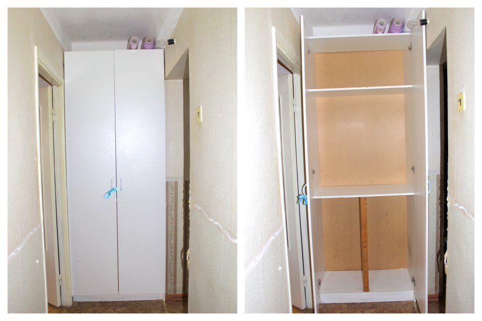 Шкаф в узкую прихожую в хрущевке