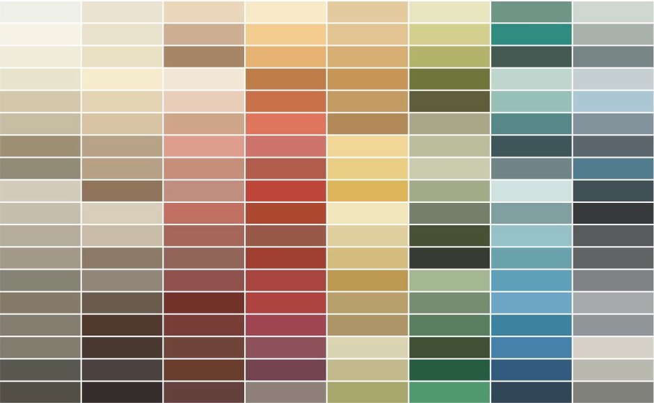 Benjamin Moore палитра цветов