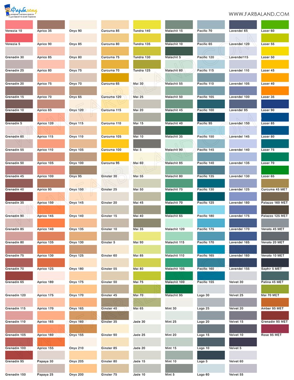 Капарол краска рал цвет