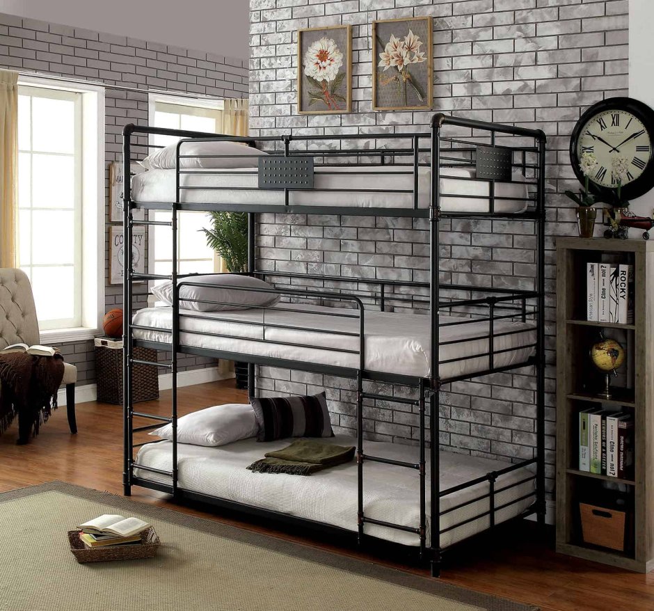 Двухъярусная кровать в стиле Loft (Bed - 030)