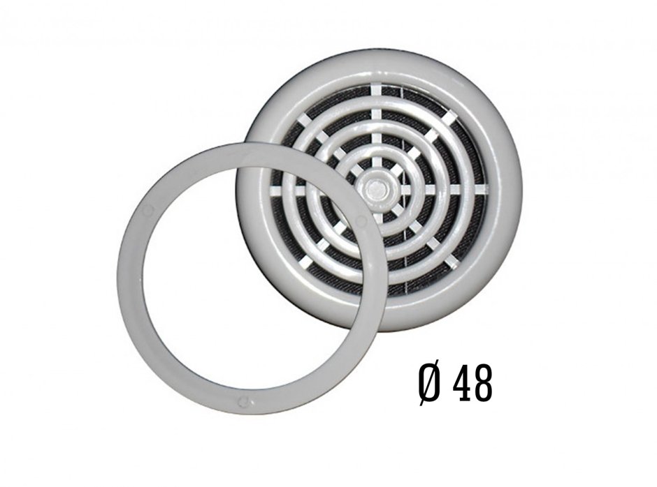 Вентиляционная решетка с термокольцом 125