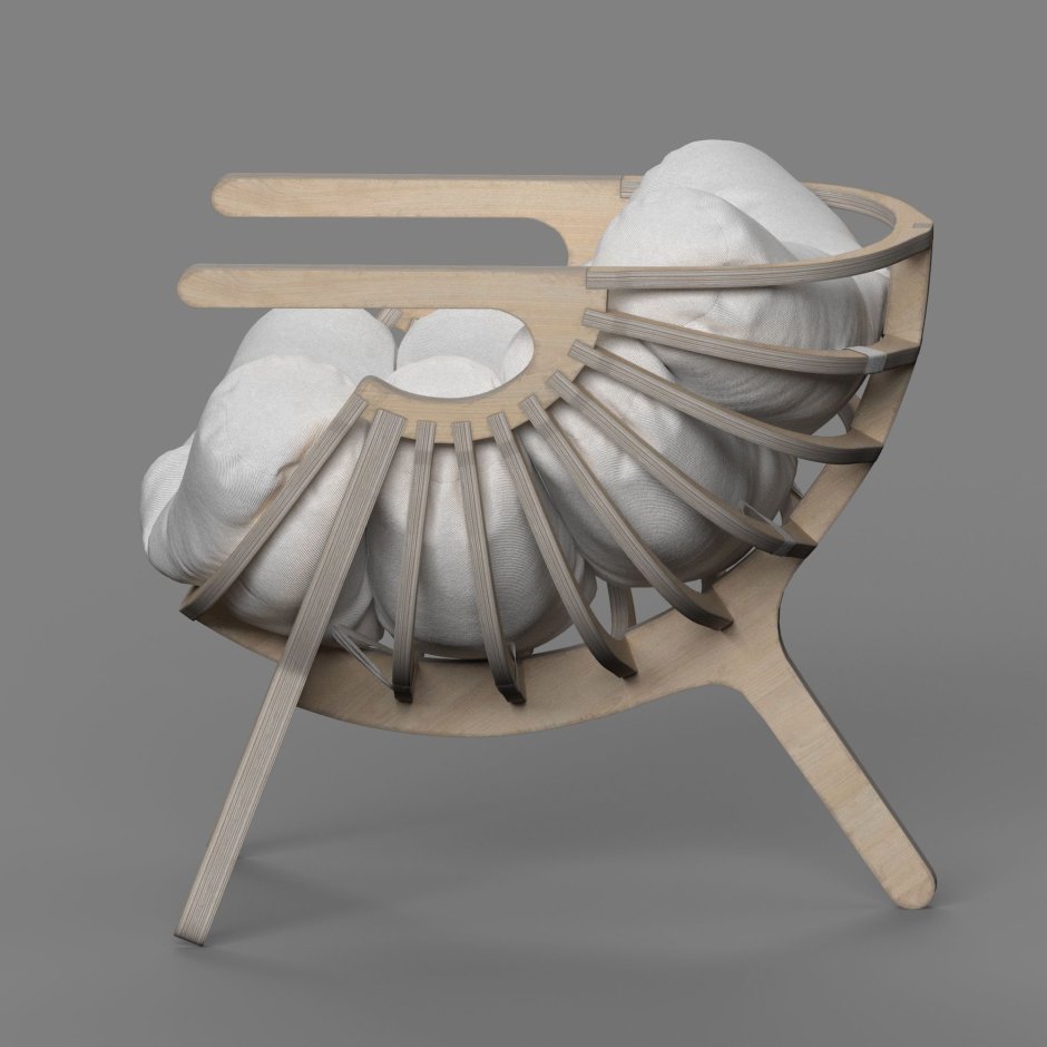 Кресло Ракушка Branca Lisboa