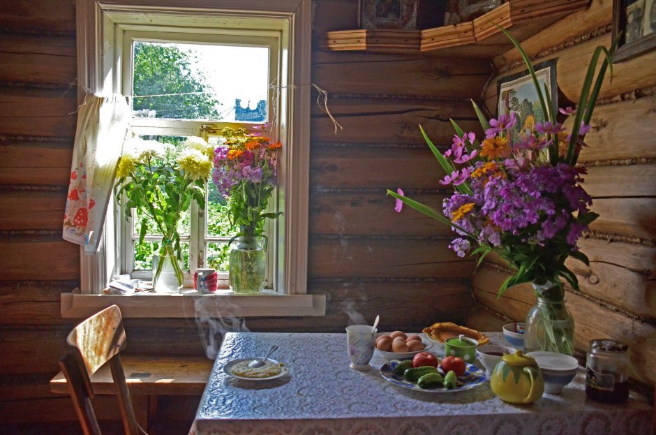 Деревенское окно