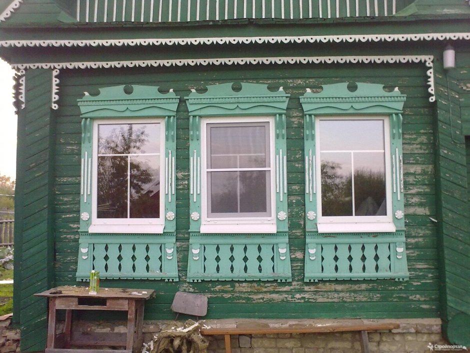 Пластиковые окна в деревенском доме