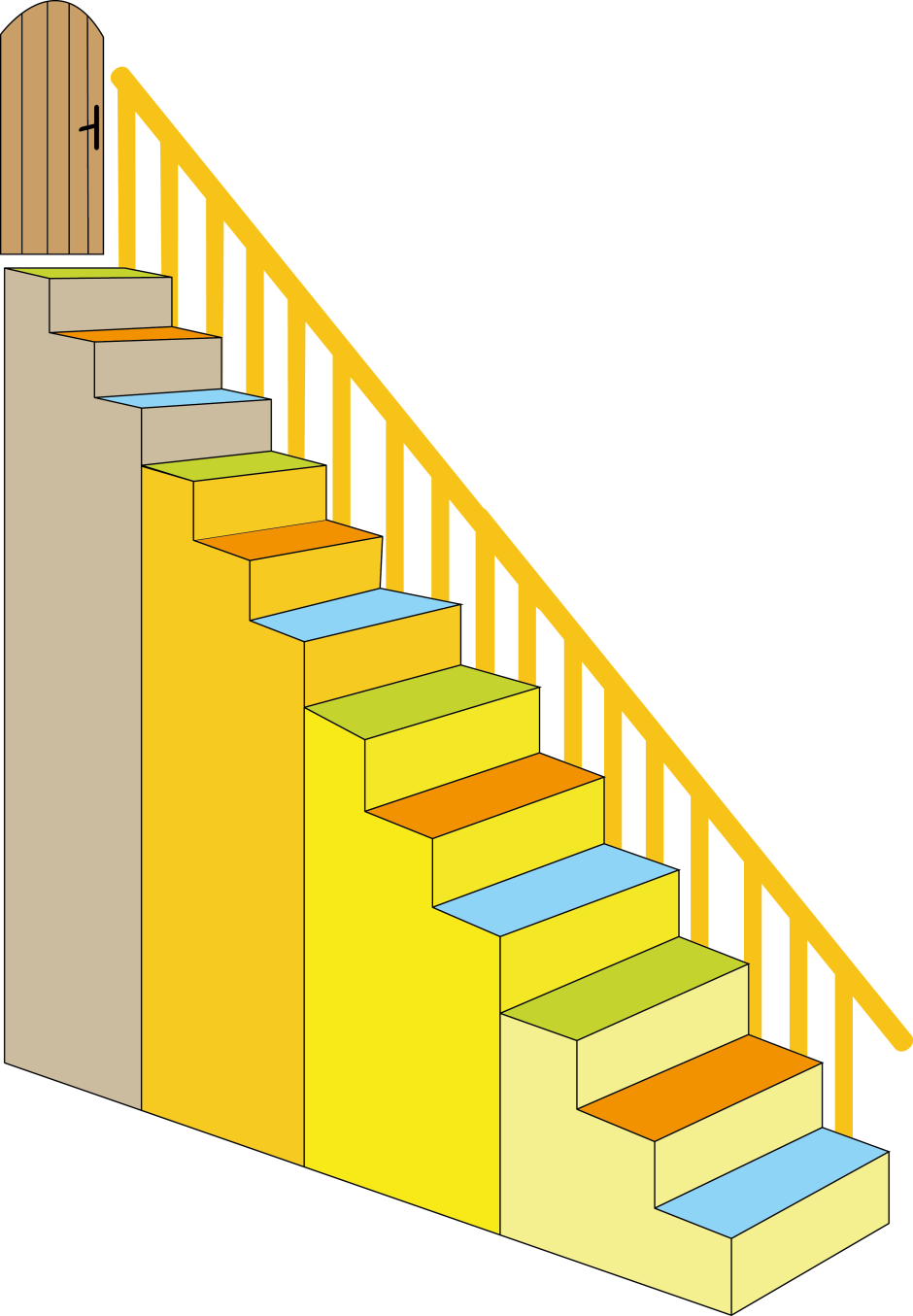 Рисование красивые лесенки