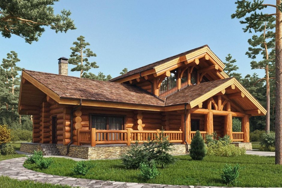 Таежный дом баня